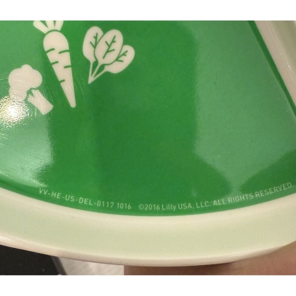 Melamine Ware Large Food Group Plate Lilly For Better Health Retro-Nostalgia - Picture 7 of 7